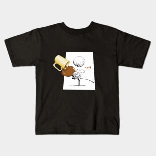 Spilled Coffee on Drawing [Architecture] Kids T-Shirt